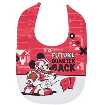 WinCraft Wisconsin Badgers Disney Mickey All Pro Baby Bib