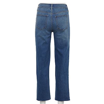 Women s Sonoma Goods For Life High Waisted Straight Leg Crop Jeans