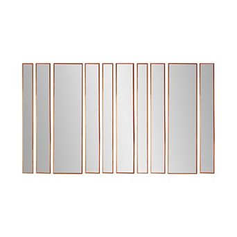 Head West Bronze Decorative 10 pc Wall Mirror