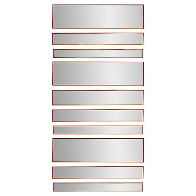 Head West Bronze Decorative 10-Piece Wall Mirror