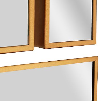 Head West Bronze Decorative 10-Piece Wall Mirror