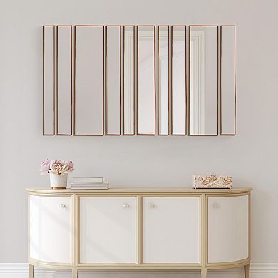 Head West Bronze Decorative 10-Piece Wall Mirror