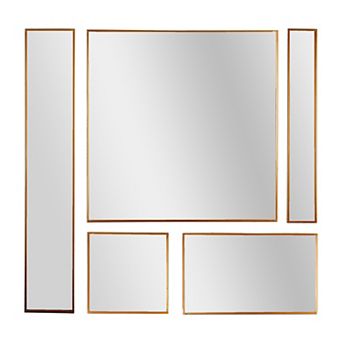 Head West Bronze Decorative 5 pc Wall Mirror