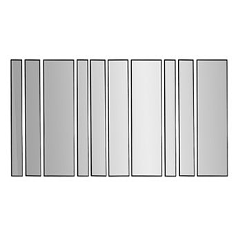 Head West Black Decorative 10 pc Wall Mirror