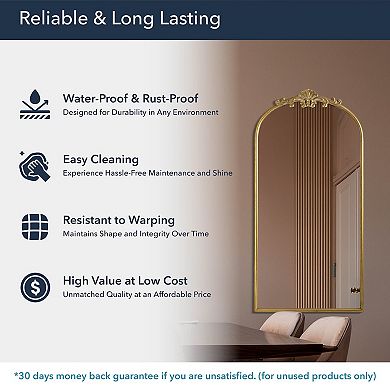 Head West Antique Gold Ornate Wall Mirror