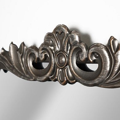 Head West Black Ornate Rectangle Wall Mirror