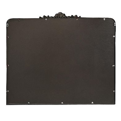 Head West Black Ornate Rectangle Wall Mirror
