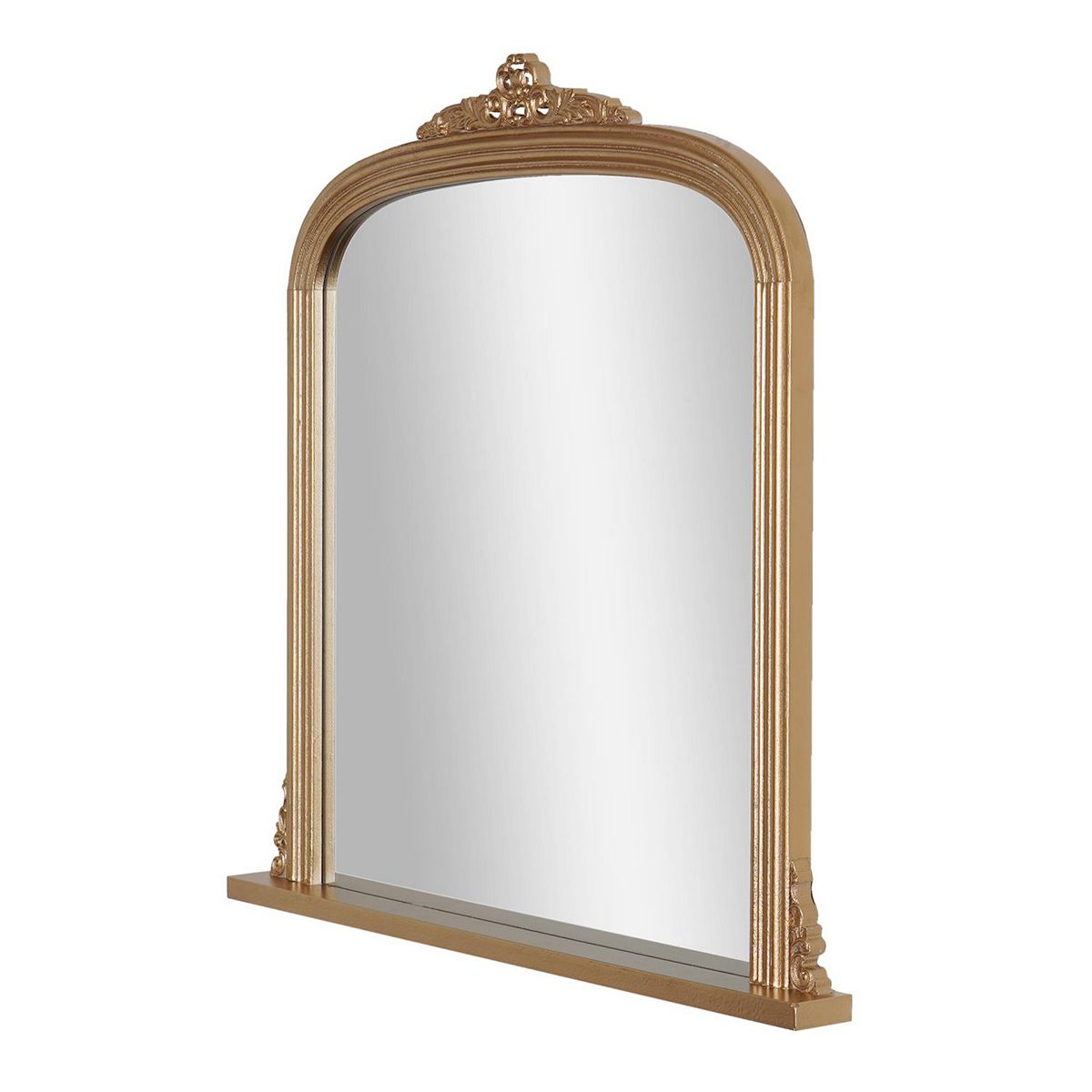 Head West Antique Brass Ornate Wall Mirror