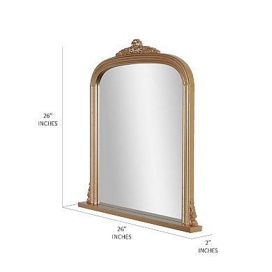 Head West Antique Brass Ornate Wall Mirror