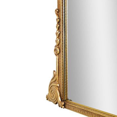 Head West Brass Ornate Wall Mirror