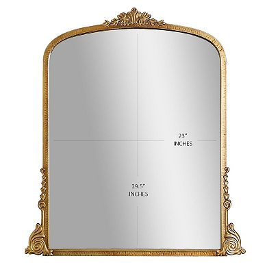 Head West Brass Ornate Wall Mirror