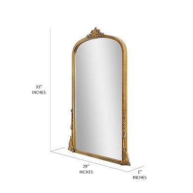 Head West Brass Ornate Wall Mirror