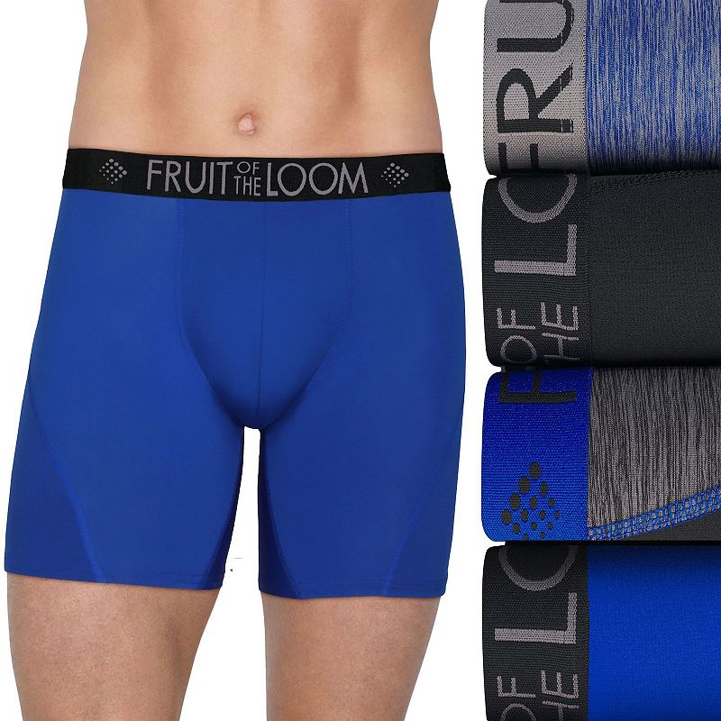 Mens Fruit of the Loom Signature 4-pack Breathable Performance Micro-Mesh 