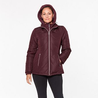 Women's d.e.t.a.i.l.s Hooded Fleece-Bib Puffer Jacket