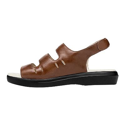 PROPET Shoes sold Womens Size 7.5 XX(4E) W0001 Brown Leather Breeze Slingback Sandals