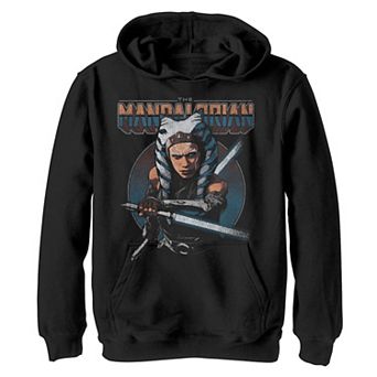 Boys 4-20 Star Wars: The Mandalorian Ahsoka Lightsaber Portrait Graphic Hoodie