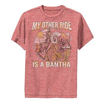 Boys 8-20 Star Wars: The Mandalorian & The Child aka Baby Yoda My Other Ride Bantha Performance Graphic Tee