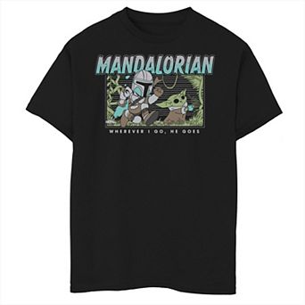Boys 8-20 Star Wars: Mandalorian Macaroon Chase Graphic Tee