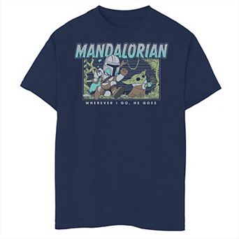 Boys 6-20 Star Wars: Mandalorian Macaroon Chase Graphic Tee