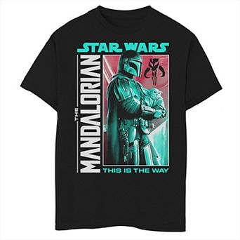 Boys 6-20 Star Wars: The Mandalorian & The Child aka Baby Yoda The Legendary Bounty Graphic Tee
