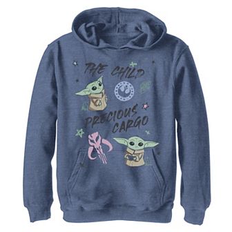 Boys 8-20 Star Wars: The Mandalorian The Child aka Baby Yoda Precious Cargo Sketch Graphic Hoodie
