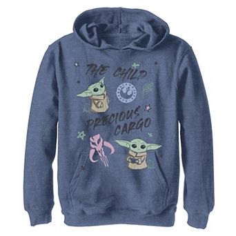 Boys 8-20 Star Wars: The Mandalorian The Child aka Baby Yoda Precious Cargo Sketch Graphic Hoodie