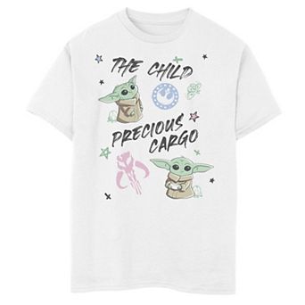 Boys 6-20 Star Wars: The Mandalorian The Child aka Baby Yoda Precious Cargo Sketch Graphic Tee