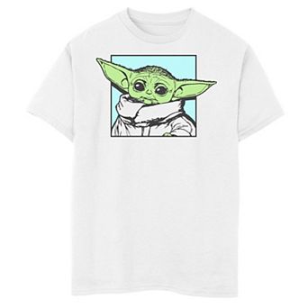 Boys 6-20 Star Wars: The Mandalorian The Child aka Baby Yoda Simple Square Graphic Tee