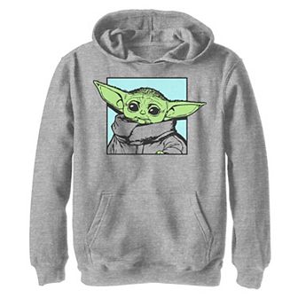 Boys 8-20 Star Wars: The Mandalorian The Child aka Baby Yoda Simple Square Graphic Hoodie