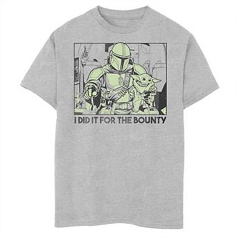 Boys 6-20 Star Wars: The Mandalorian Did It For The Bounty Text Graphic Tee