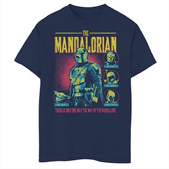 Boys 6-20 Star Wars: The Mandalorian Group Shot One Way Only Graphic Tee