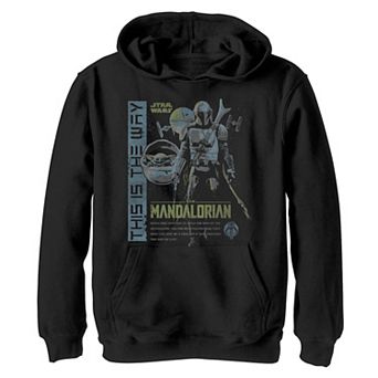 Boys 4-20 Star Wars The Mandalorian This Is The Way Collage Graphic Hoodie