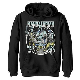 Boys 4-20 Star Wars: The Mandalorian Crew Pop Art Graphic Hoodie