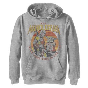 Boys 8-20 Star Wars: The Mandalorian Retro Sunset Graphic Hoodie