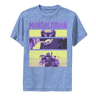 Boys 8-20 Star Wars: The Mandalorian & The Child aka Baby Yoda Multicolor Frames Performance Graphic Tee