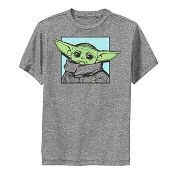 Boys 8-20 Star Wars: The Mandalorian The Child aka Baby Yoda Simple Square Performance Graphic Tee