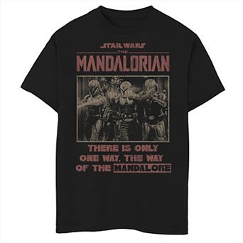 Boys 6-20 Star Wars: The Mandalorian Group Shot The Only Way Mandalore Graphic Tee