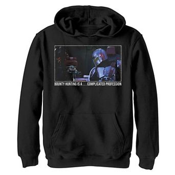 Boys 4-20 Star Wars: The Mandalorian A Complicated Profession Meme Graphic Hoodie
