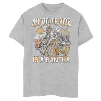 Boys 8-20 Star Wars: The Mandalorian & The Child aka Baby Yoda My Other Ride Bantha Graphic Tee