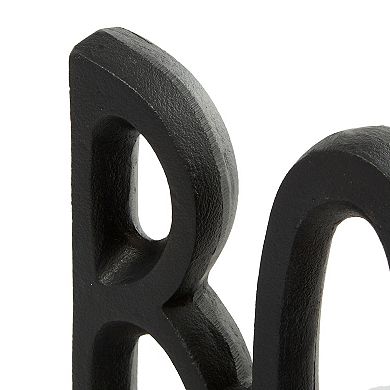 Stella & Eve Black Aluminum Bookends 2-piece Set