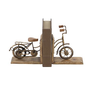 Stella & Eve Vintage Wood Bicycle Bookends 2-piece Set
