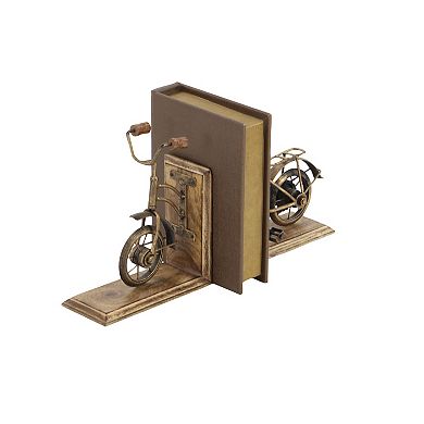 Stella & Eve Vintage Wood Bicycle Bookends 2-piece Set