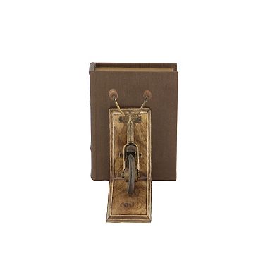 Stella & Eve Vintage Wood Bicycle Bookends 2-piece Set