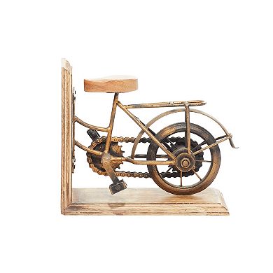 Stella & Eve Vintage Wood Bicycle Bookends 2-piece Set