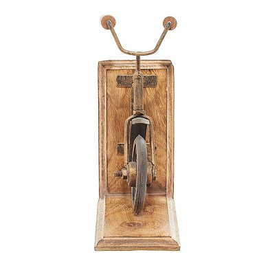 Stella & Eve Vintage Wood Bicycle Bookends 2-piece Set