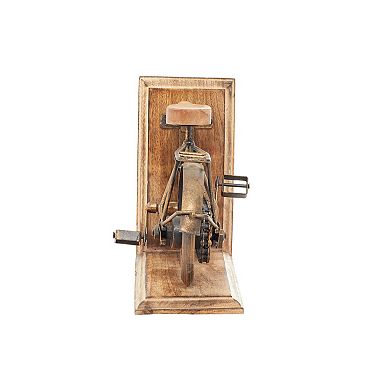 Stella & Eve Vintage Wood Bicycle Bookends 2-piece Set