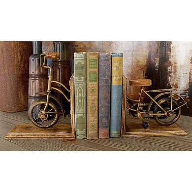 Stella & Eve Vintage Wood Bicycle Bookends 2-piece Set