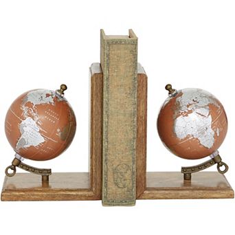 Stella & Eve Glass Globe Bookends 2 pc Set