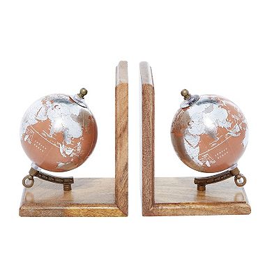 Stella & Eve Glass Globe Bookends 2-piece Set