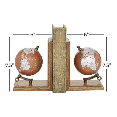 Stella & Eve Glass Globe Bookends 2-piece Set